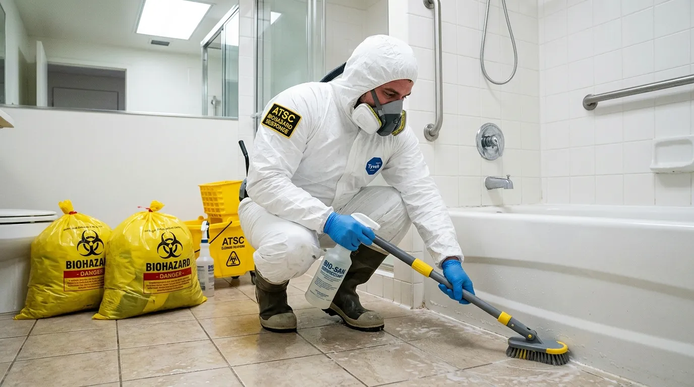 Decontamination equipment deployed for Blood Cleanup in West Livingston